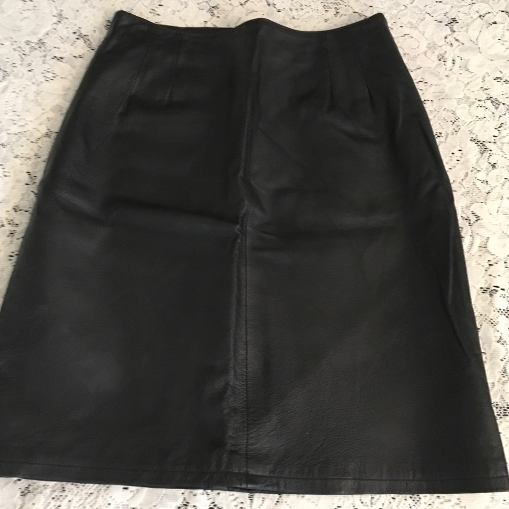 Vintage leather skirt. Closet Closing